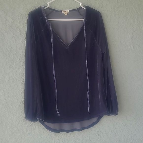 dylan Tops - Dylan Velvet Long Sleeve Tunic Extra Small